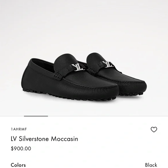 Louis Vuitton Men's Elegant Black Slip-Ons